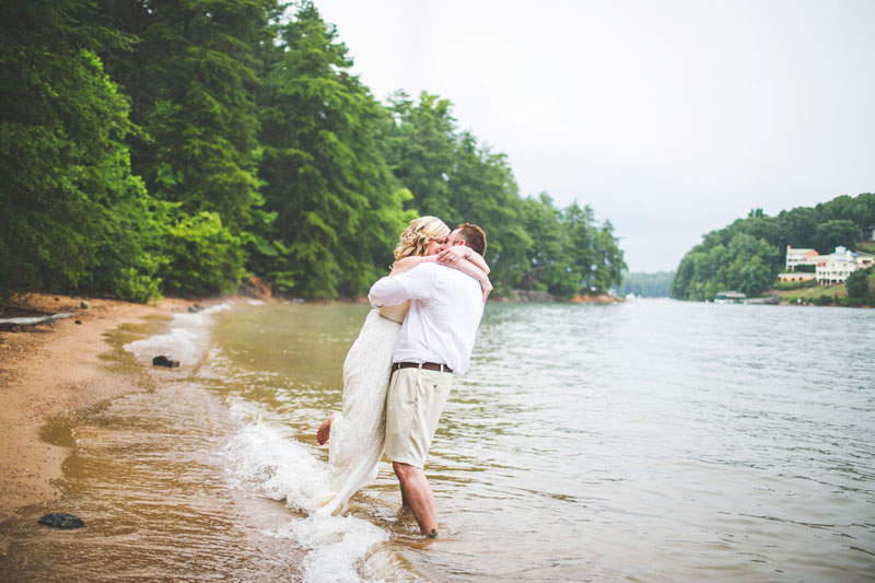 Lake Lanier Wedding Photos by the water